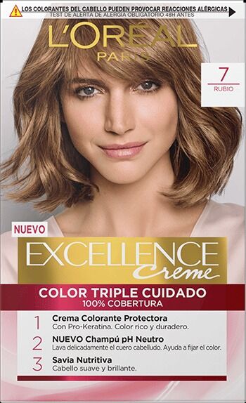 L'Oréal Paris Excellence Creme Permanent Hair Color 7 Rubio