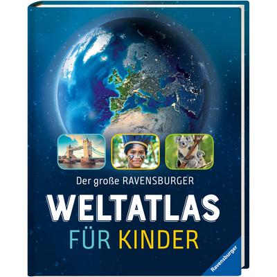 Sachbuch RAVENSBURGER "Der große Ravensburger Weltatlas für Kinder", bunt, B:24cm H:32cm, Bücher