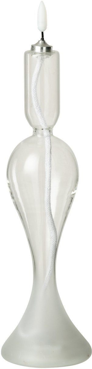 J-Line LED-kaars in transparant glas, small