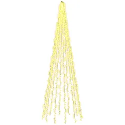vidaXL Weihnachtsbaumlichter mit 12 LEDs 1608 LEDs Warmes Weiß 42053561