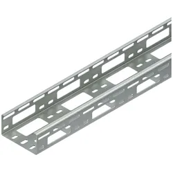 Niedax NIE RSV50.100 Verteilerrinne C-förmig 50x100x3000mm T1,5mm gelocht, Elektronikzubehör + Gehäuse, Silber