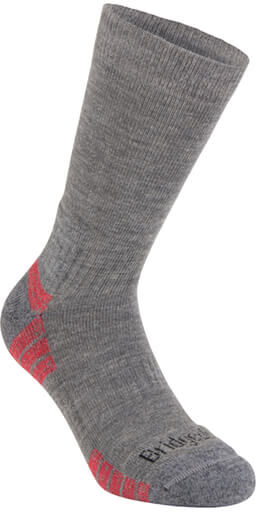 Bridgedale Mens Hike Lightweight Merino Performance Boot Socks Grey Heather