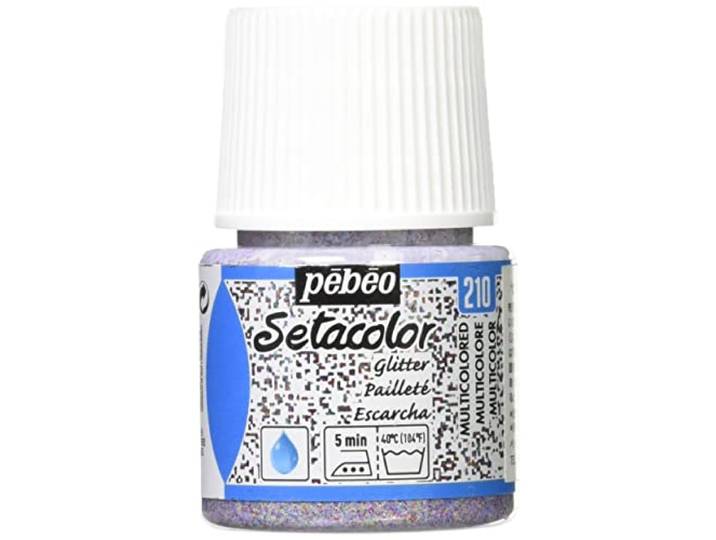 Pebeo Setacolor Light Fabrics Glitter, Textielverf, 45 ml Fles - Veelkleurig