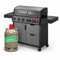 Enders Hyde 6 SIKR Turbo II Gasgrill mit 11 kg  Gasflasche gefüllt