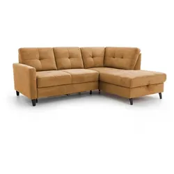 sit & more Ecksofa Valona Stoff Gelb