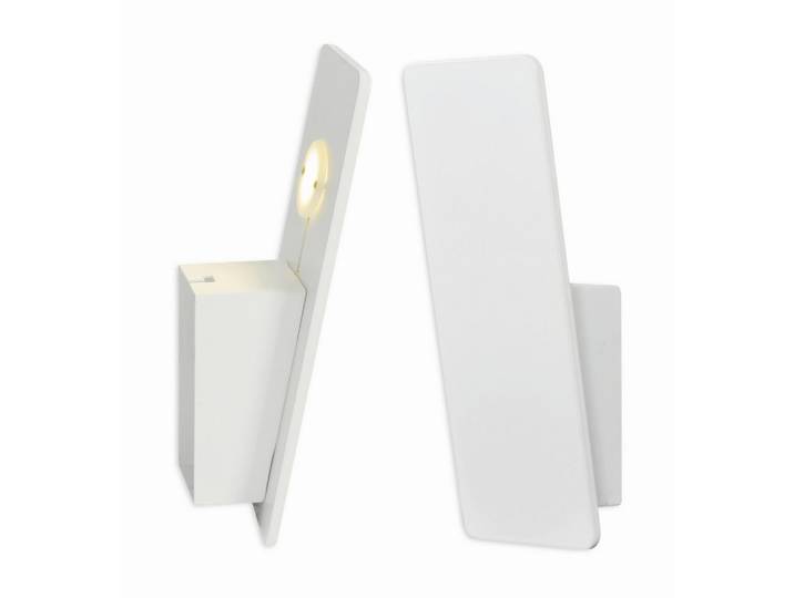 Näve Led-Wandleuchte Stan, Weiß, Metall, 7.5x22 cm, Lampen & Leuchten, Innenbeleuchtung, Wandleuchten