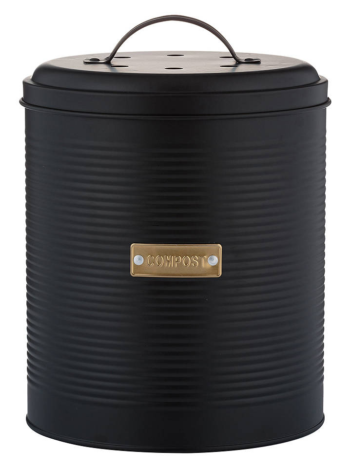Kompostbehälter "Typhoon" in Schwarz - 2,5 l - onesize