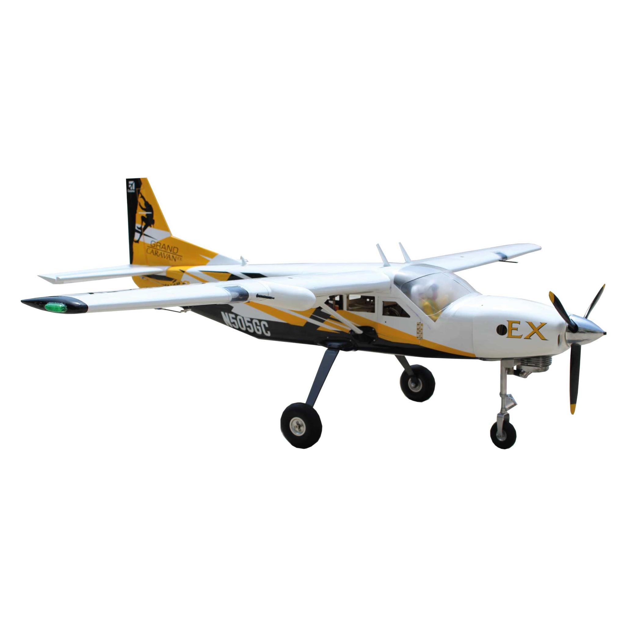 Seagull Models cessna 208 grand caravan ex 85" 45cc schwarz/gelb (Motorflugzeug) (SEA362)