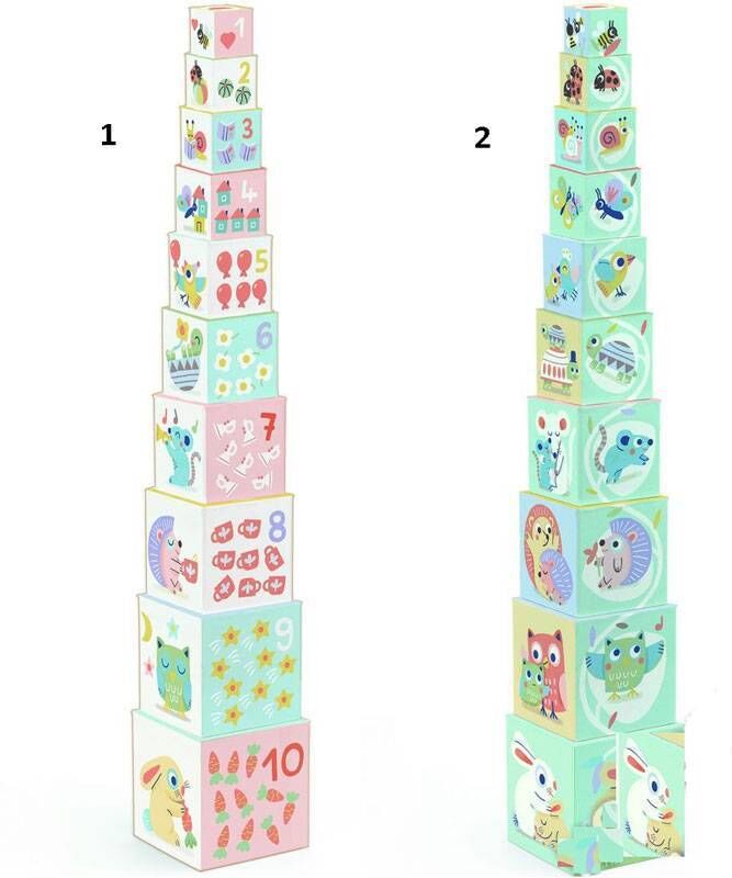 Cubes à empiler BabyBloki - Djeco