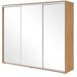 Schwebetürenschrank   ¦ holzfarben ¦ Maße (cm): B: 250 H: 215 T: 62.0
