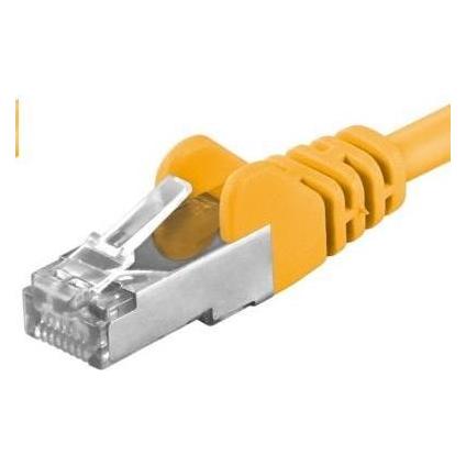 PremiumCord SFTP CAT6A 7m gelb / Patchkabel / RJ45-RJ45 (S/FTP, CAT6a, 7 m) (8592220016760)