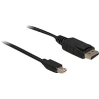 Kabel mini-DisplayPort > DisplayPort schwarz, 1 Meter
