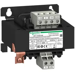 Schneider Electric ABT7ESM016B Sicherheits-/Trenntransformator, Modicon ABT7, Eingang 230V AC, Ausgang 24V AC, 160VA