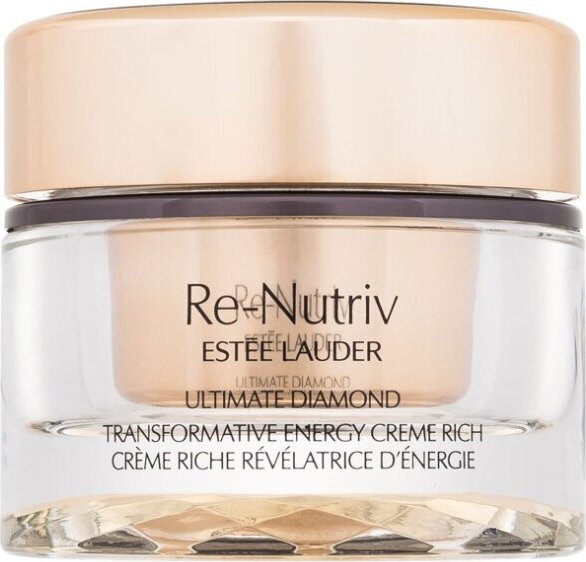 Estée Lauder Re-Nutriv Ultimate Diamond Transformative Energy Rich, Frauen, 50 ml, Creme, Universal, Tag & Nacht, Anti-Aging, Anheben, Feuchtigkeitsspendend, Nährend