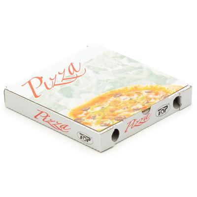 KK Verpackungen 8400 Pizzakartons 200 x 200 x 30 mm Pizzaschachteln Motiv Verpackungen weiß