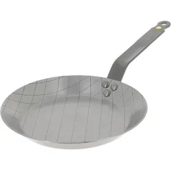 de Buyer Mineral B Element Eisen-Steakpfanne Induktion, Pfanne + Kochtopf, Silber