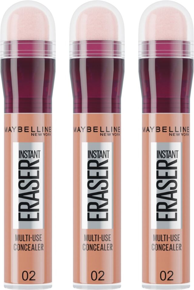 Maybelline Instant Anti Age Eraser Eye Concealer, 02 Nude Triple