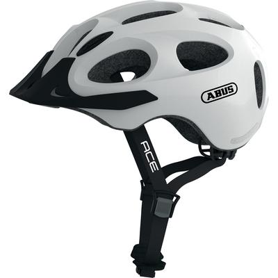 Fahrradhelm ABUS "YOUN-I ACE" Gr. S, weiß (pearl weiß), Helme, S Kopfumfang: 48cm - 54cm