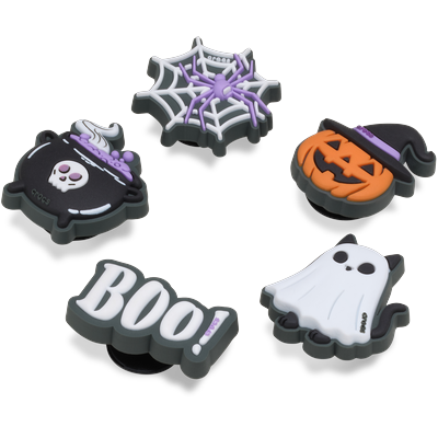 Schuhanstecker CROCS "Jibbitz™ Boo Halloween", Damen, bunt (multi), PVC, Schuhzubehör Schuhanstecker, Helloween Motive zum Anstecken, Charm, Anstecker für Crocs Schuhe