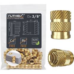 ruthex Gewindeeinsatz Passend für (3D Drucker): bq Prusa i3 Hephestos, Creality CR-10 RX-3/8“-16-x12.7 GE-3/8x127-001