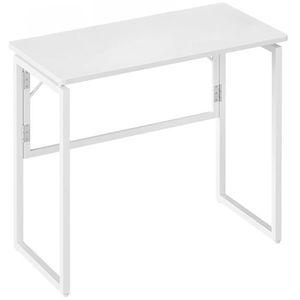 Vasagle Schreibtisch LWD151WF01, weiß / weiß, klappbar, 800 x 74 x 40 cm