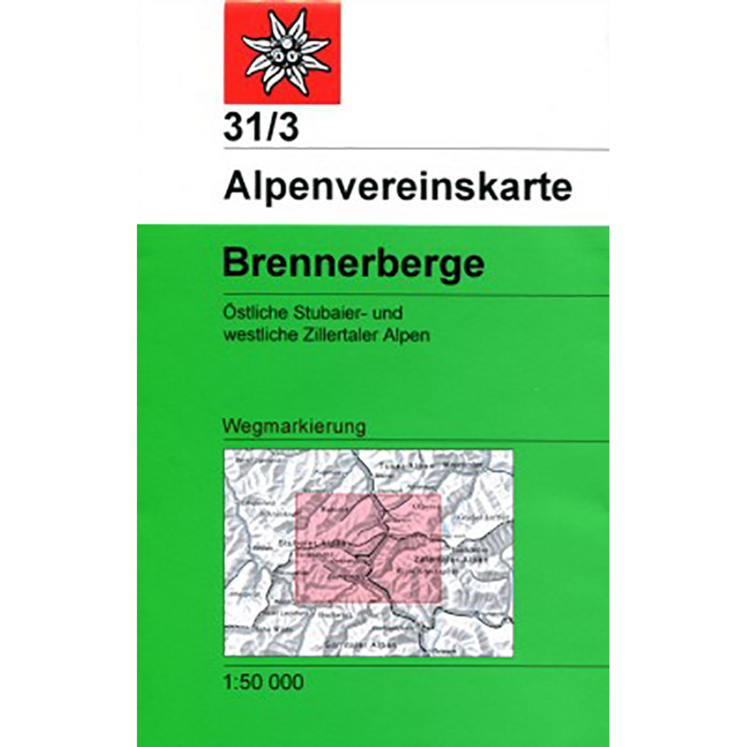 DAV AV-Karte 31/3 Brennerberge Topografische Karten