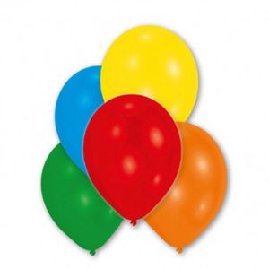 Amscan Luftballons 9902403, farbig sortiert, rund, Ø 27,5 cm, 10 Stück