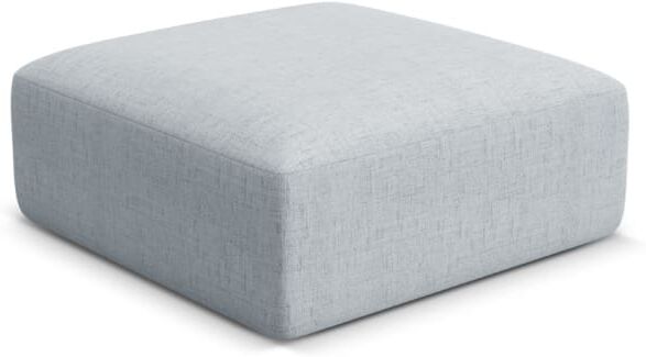 Cosmopolitan Design Pouf en tissu structurel gris clair Gris 90x40x90cm
