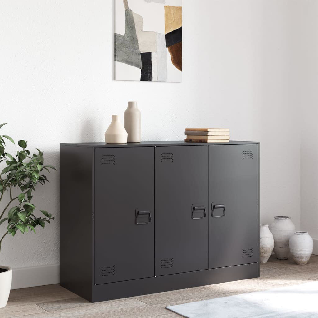 17 Stories Stoehrs 99cm Sideboard Black 73cm H X 99cm W X 39cm D