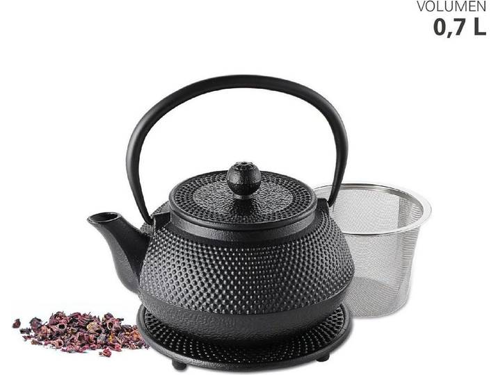 Weis Gietijzeren theepot 0\,7 L incl. Schotel