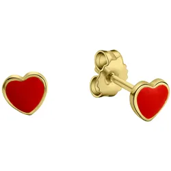 Zeeme for Kids Ohrringe Gold 333 Motiv Herz