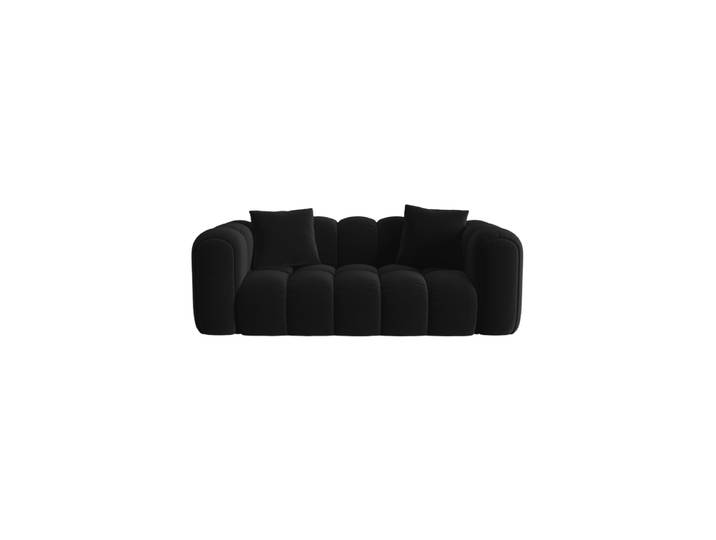 2-Sitzer Design Sofa „Clotilde“ Samt Schwarz CXL by Christian Lacroix