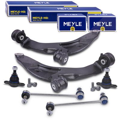 Atec 2x Querlenker + 2x MEYLE Traggelenk + 2x MEYLE Koppelstange vorne [Hersteller-Nr. 40840411] für VW