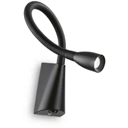 LED-Wandleuchte Goose AP Schwarz max. 3 Watt Wandlampe