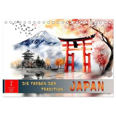 Japan - die Farben der Tradition (Tischkalender 2027 DIN A5 quer), CALVENDO Monatskalender