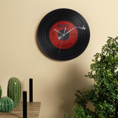 Value Selection Retro Vinyl Record Wall Clock With Silent Quartz Movement Retro Vinyl Record Wall Clock With Silent Quartz Movement