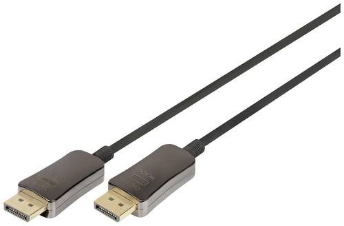 Digitus DisplayPort / Glasfaser Anschlusskabel DisplayPort Stecker, DisplayPort Stecker 20.00 m Schwarz AK-340107-200-S 8K UHD DisplayPort-Kabel