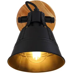 Wand Spot Leuchte Filament verstellbar Wohn Zimmer Beleuchtung Strahler Lampe SCHWARZ im Set inkl. LED Leuchtmittel