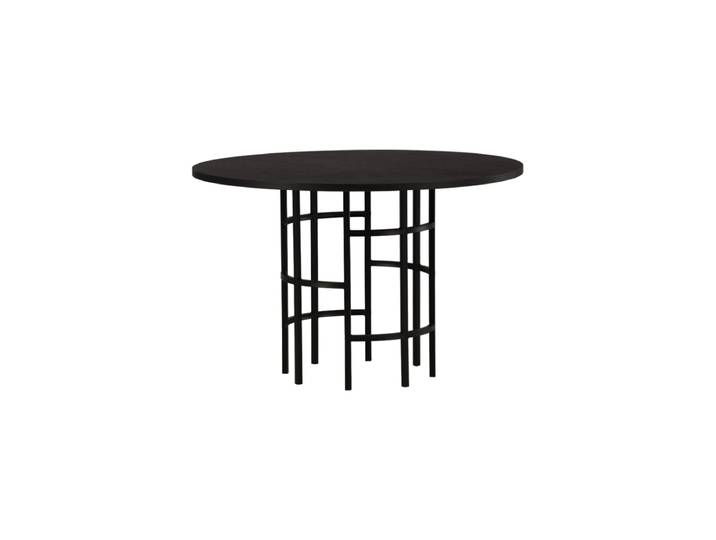Runder Design Esstisch „Copenhagen“ Ø 115 cm - Schwarz VE DESIGN
