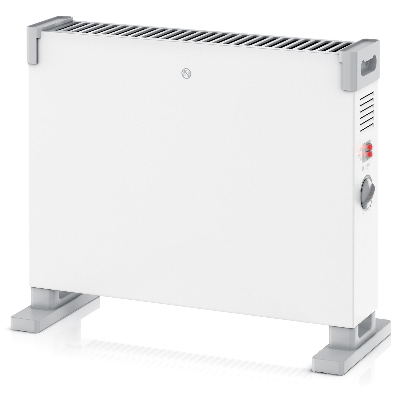 Brandson Elektro-Heizkörper, Konvektor-Heizung 2000 W, 3 Heizstufen, Thermostat, Elektroheizung, weiß