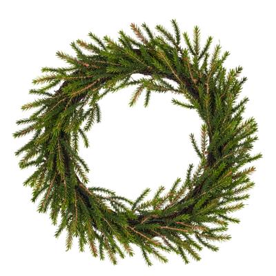 Kunstkranz CREATIV GREEN "Fichtenkranz", grün, T:6cm Ø:45cm, Kunststoff, Kunstpflanzen, mit naturgetreuen Fichtenzweigen