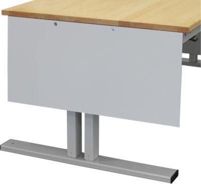 Rau Scherblende für höhenverstellbare Arbeitstische Adlatus 150, für ≤25mm Abstand, links/rechts montierbar, für 800 mm Tiefe