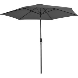 vidaXL Sonnenschirm 44499, rund, Ø 300cm, anthrazit, neigbar