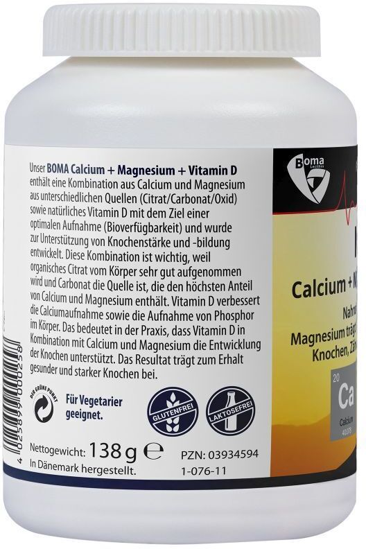 Boma Lecithin CALCIUM+MAGNESIUM+Vitamin D Tabletten 120 St
