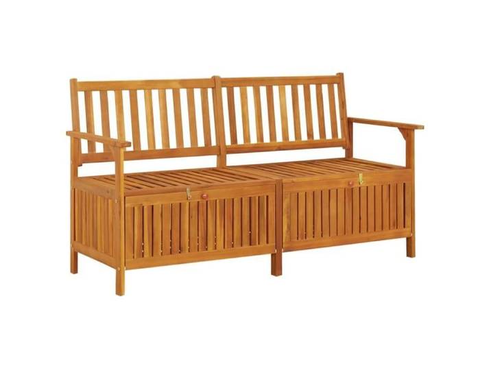 2422®{Promo} NEUF Banc d'Extérieur - Unique & Moderne - Banc de rangement 148cm Bois d'acacia solide POIDS& 24.6 - 148 x 62 x 84cm