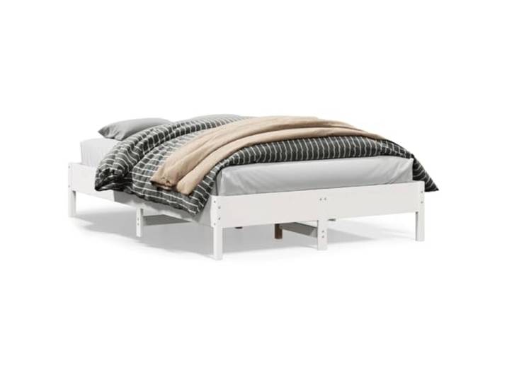Massives Kiefernholz Stabil Stützbeine Schlafzimmer 160x200 Weiß Massivholzbett 160x200 Weiß ohne Matratze Kiefernholz Lattenrost Stabil Schlafzimmer Bettgestell