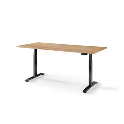 Gradel Schreibtisch elektrisch Durable Office 160 x 80 cm Holz Braun