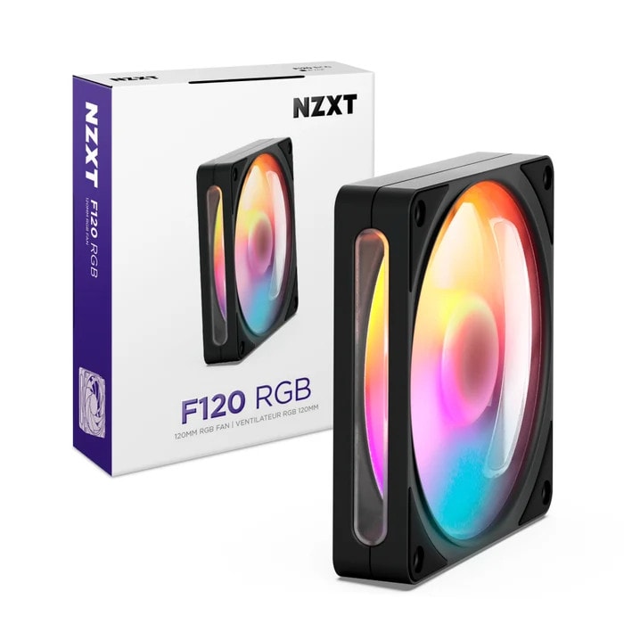 NZXT F120 RGB Gehäuselüfter 120mm Schwarz RF-R212S-BF