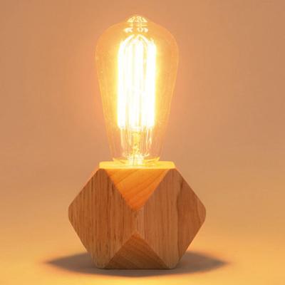 Inspired Deals Solid Wood Bedside Lamp Minimalist Table Lamp LED Night Light Solid Wood Bedside Lamp Minimalist Table Lamp LED Night Light