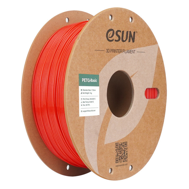 eSUN PETG-Basic Rood 3D Filament 1,75 mm, 1 kg